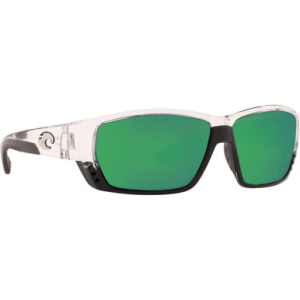 Costa Del Mar Costa Tuna Alley Crystal Frame Sunglasses w/ Green Mirror 580G Lenses TA-39-OGMGLP