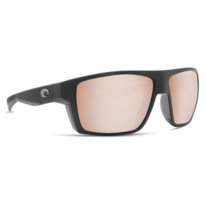 Costa Del Mar Costa Bloke Matte Black + Matte Gray Frame Sunglasses w/ Copper Silver Mirror 580G Lenses BLK-124-OSCGLP