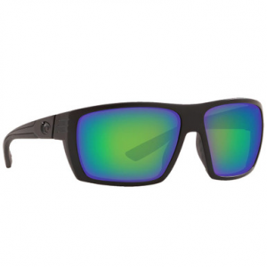 Costa Del Mar Costa Hamlin Blackout Frame Sunglasses w/ Green Mirror 580G Lenses HL-01-OGMGLP