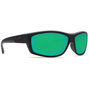Costa Del Mar Costa Saltbreak Blackout Frame Sunglasses w/ Green Mirror 580G Lenses BK-01-OGMGLP