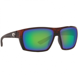 Costa Del Mar Costa Hamlin Tortoise Frame Sunglasses w/ Green Mirror 580G Lenses HL-10-OGMGLP