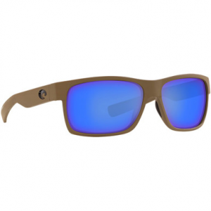 Costa Del Mar Costa Half Moon Moss Frame Sunglasses w/ Blue Mirror 580G Lenses HFM-198-OBMGLP