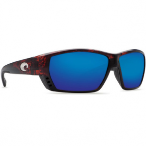 Costa Del Mar Costa Tuna Alley Tortoise Frame Sunglasses w/Blue Mirror 580G Lenses 06S9009-90092462