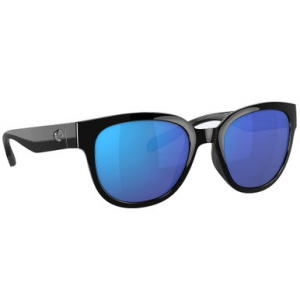 Costa Del Mar Like New Costa Salina Black Sunglasses w/Blue Mirror 580G Lenses 06S9051-90510153