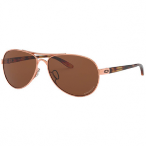 Oakley Tie Breaker Rose Gold w/PRIZM Tungsten Polarized Lenses OO4108-1756