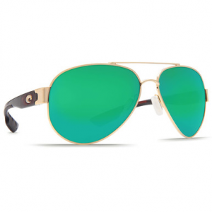 Costa Del Mar Costa South Point Tortoise Frame Sunglasses w/ Green Mirror C-Mate 2.50 Lenses SO-84-OGMP-2.50