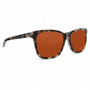 Costa Del Mar Costa May Shiny Tiger Cowrie Frame Sunglasses w/ Copper 580G Lenses MAY-210-OCGLP