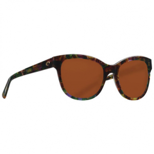 Costa Del Mar Costa Bimini Shiny Abalone Frame Sunglasses w/ Copper 580G Lenses BIM-208-OCGLP
