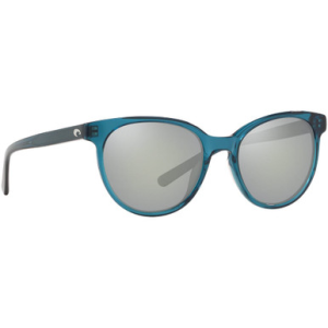 Costa Del Mar Costa Isla Shiny Deep Teal Crystal Sunglasses w/ Gray Silver Mirror 580G Lenses ISA-244-OSGGLP
