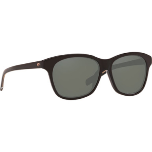Costa Del Mar Costa Sarasota Shiny Black Frame Sunglasses w/ Gray 580G Lenses SAR-11-OGGLP