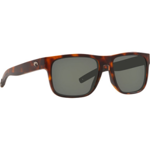 Costa Del Mar Costa Spearo Matte Tortoise Frame Sunglasses w/ Gray 580G Lenses SPO-191-OGGLP