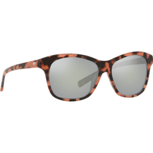 Costa Del Mar Costa Sarasota Shiny Dusk Frame Sunglasses w/ Gray Silver Mirror 580G Lenses SAR-212-OSGGLP
