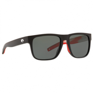 Costa Del Mar Costa Spearo Matte USA Black Frame Sunglasses w/Gray 580G Lenses 06S9008-90082856