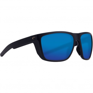 Costa Del Mar Costa Ferg Matte Black Sunglasses w/Blue Mirror 580P Lenses 06S9002-90021759
