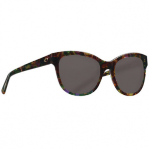 Costa Del Mar Like New Costa Bimini Shiny Abalone Frame Sunglasses w/Gray 580G Lenses 06S2004-20040454