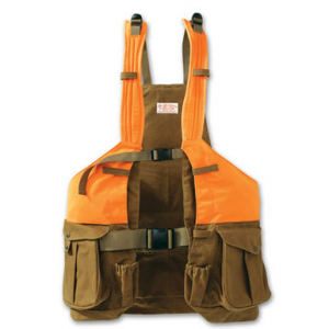 Filson XS Tan/Orange Pro Guide Strap Vest 10376 Top