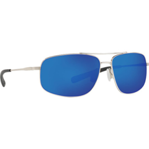 Costa Del Mar Costa Shipmaster Brushed Palladium Frame Sunglasses w/ Blue Mirror 580P Lenses SMR-21-OBMP