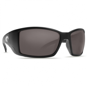 Costa Del Mar Costa Blackfin Matte Black Global Fit Frame Sunglasses w/ Gray 580G Lenses BL-11GF-OGGLP
