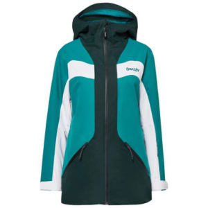 Oakley Women's TNP TBT Green Lake/White/Hunter Green Insulated Jacket Medium FOA500319-9NA-M