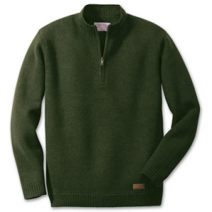 Filson SM Loden Midweight Zip Sweater 11005-LD in Green, S