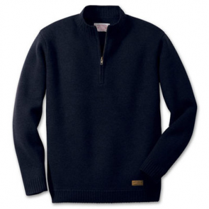 Filson SM Navy Midweight Zip Sweater 11005-NA in Blue, S