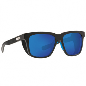 Costa Del Mar Costa Untangled Pescador Net Gray w/Blue Rubber + Side Shields Sunglasses w/Blue Mirror 580G Lenses 06S9029-90290355