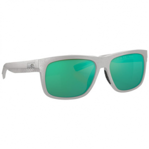 Costa Del Mar Costa Baffin Net Light Grey Frame Sunglasses w/Green Mirror 580G Lenses 06S9030-90300658