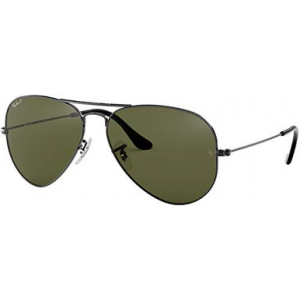 Ray-Ban Aviator Large Metal Gunmetal G-15 Green Polar