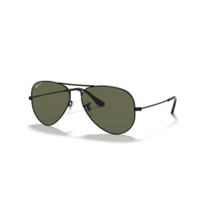Ray-Ban Aviator Large Metal Black G-15 Green Polar