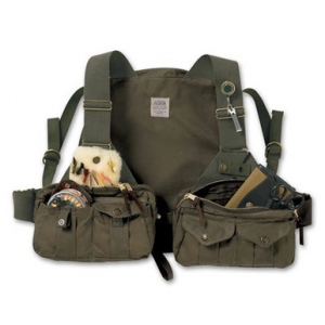 Filson Green Foul Weather Fly Fishing Vest 16002 in Otter Green