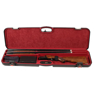 Negrini 1 Gun 2 Bbl 36" Polypropylene Case Black/Red 1603IS-2C/4782 in Black Exterior; Black Interior