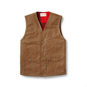 Filson Cruiser Lined Vest Dark Tan XL 10658