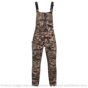 Under Armour Whitetail Rut Windproof Bib UA Barren Camo/Black LG 1378818-989003 - Excellent Condition UA6485