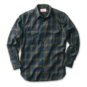 Filson Mens XS Diablo Blue Wool Guide Shirt 10395-DU