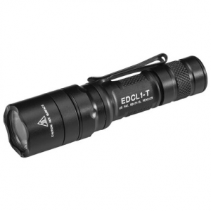 SureFire EDCL1-T 5/500 LU Everyday Carry Tactical LED Black Flashlight EDCL1-T