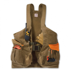 Filson RG Tan/Orange Pro Guide Strap Vest 16023 in Tan Orange, Regular