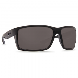 Costa Del Mar Costa Reefton Blackout Frame Sunglasses w/Sunrise Silver Mirror 580P Lenses 06S9007-90070864 in Gray 580P