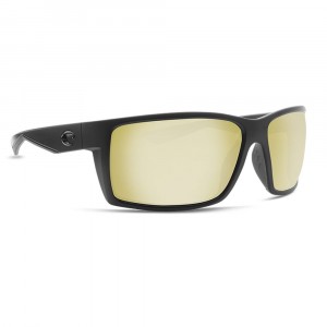 Costa Del Mar Costa Reefton Blackout Frame Sunglasses w/Sunrise Silver Mirror 580P Lenses 06S9007-90070864