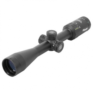 Sig Sauer WHISKEY3 Scope, 3-9x40mm, 1 In, SFP, Hellfire Quadplex Illum Reticle, 0.25 MOA Adj, Black SOW33206