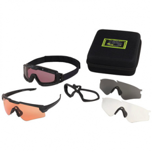 Like New Oakley SI Ballistic M-Frame ALPHA Operator Goggles Kit w/Square Case + Clear, Grey, PRIZM TR22, & PRIZM TR45 Lens Array OO9296-02