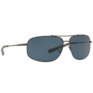 Costa Del Mar Costa Shipmaster Brushed Gunmetal Frame Sunglasses w/ Gray 580P Lenses SMR-22-OGP