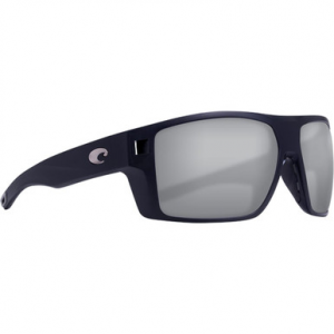 Costa Del Mar Costa Diego Matte Black Sunglasses w/Gray Silver Mirror 580P Lenses 06S9034-90341762