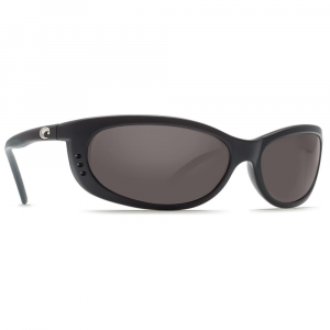 Costa Del Mar Costa Fathom Matte Black Frame Sunglasses w/Blue Mirror 580G Lenses 06S9058-90581061 in Gray 580P