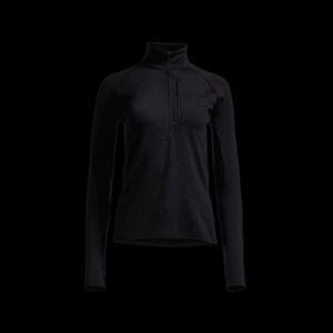 Sitka Gear Women's CORE Merino 330 Half-Zip Pullover Sitka Black Small 600167-BK-S