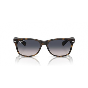 Ray-Ban New Wayfarer Glasses Rubber Havana Blue Gradient Polar