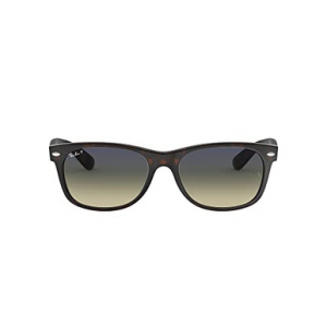 Ray-Ban New Wayfarer Glasses Matte Havana Green Gradient Blue Polar