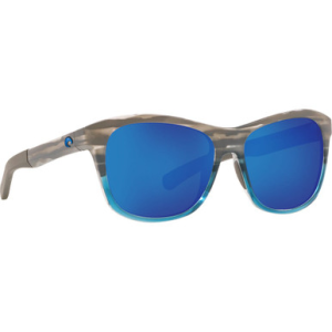 Costa Del Mar Costa Vela Ocearch Shiny Coastal Fade Frame Sunglasses w/ Blue Mirror 580P Lenses VLA-275OC-OBMP