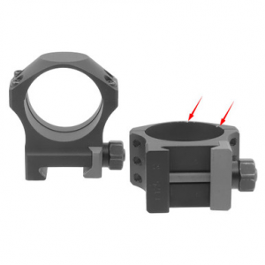 Nightforce Ultralite 1.125" High 34mm 6 Bolt Ring Set A210 - Scratched, No Packaging UA2936