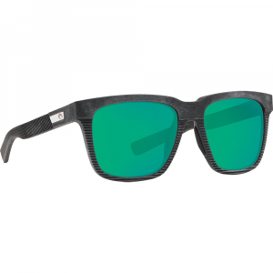 Costa Del Mar Costa Untangled Pescador Net Gray w/Black Rubber Sunglasses w/Green Mirror 580G Lenses 06S9029-90290255