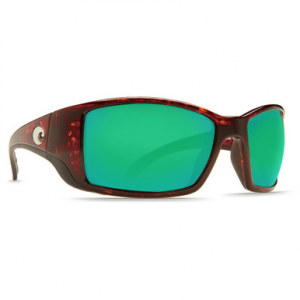 Costa Del Mar Costa Blackfin Tortoise Frame Sunglasses w/Green Mirror 580P Lenses 06S9014-90140662